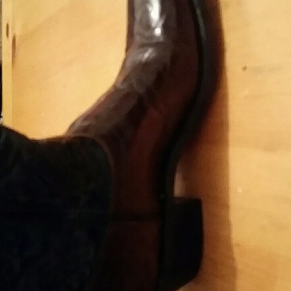 LAREDO VAMP & FOXING MANMADE COWBOY BOOTS - Picture 4 of 8